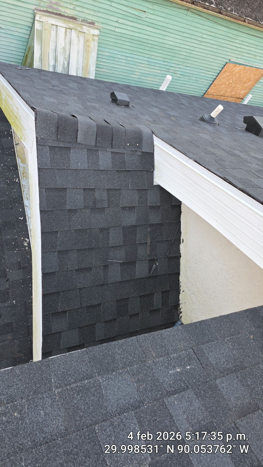 Gallery photos for Fortified Asphalt Reroof Completed on Jonquil Street in New Orleans: Image #2