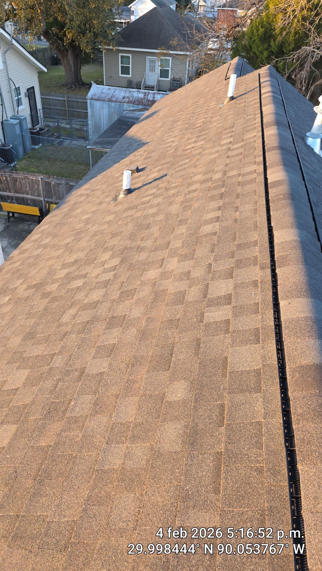 Gallery photos for Fortified Asphalt Reroof Completed on Jonquil Street in New Orleans: Image #3